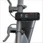 Phone mounted on a bicycle handlebar displaying battery percentage